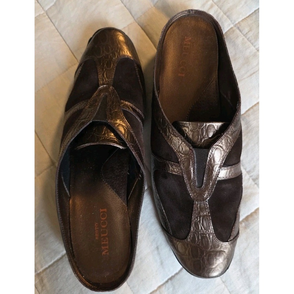 Sesto Meucci‎ Slip-O Womens Brown Copper Casual Shoe Sz 12m